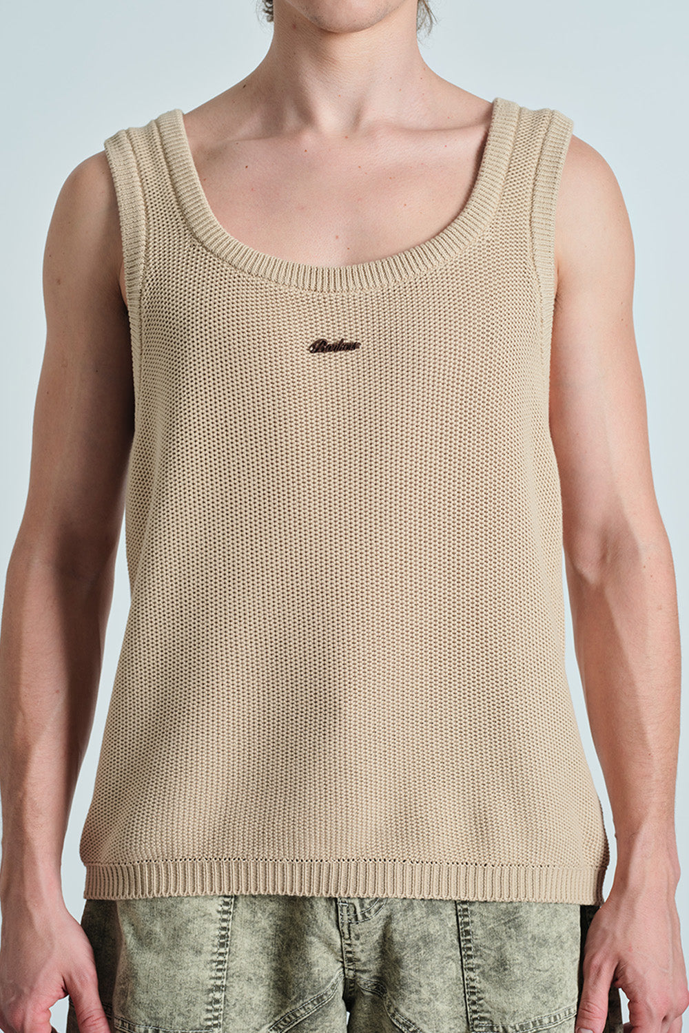 Beige Knit Tank