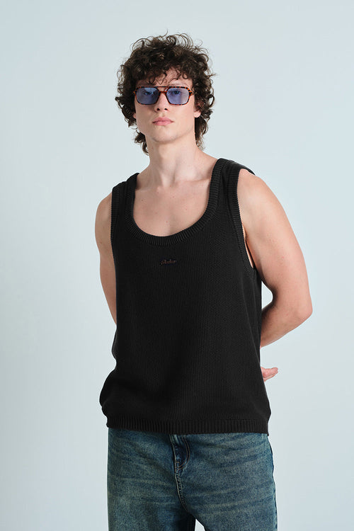Black Knit Tank