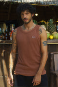 Brown Waffle Tank