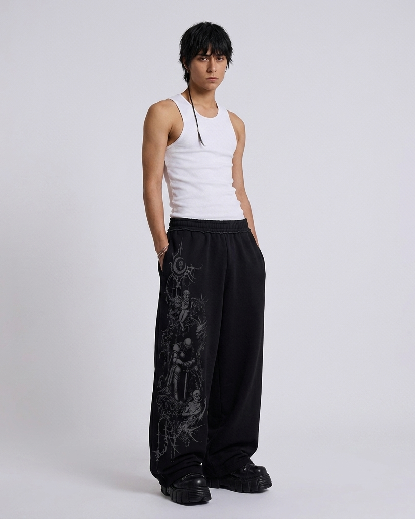 Wraeth Unisex Straight Fit Baggy Pants