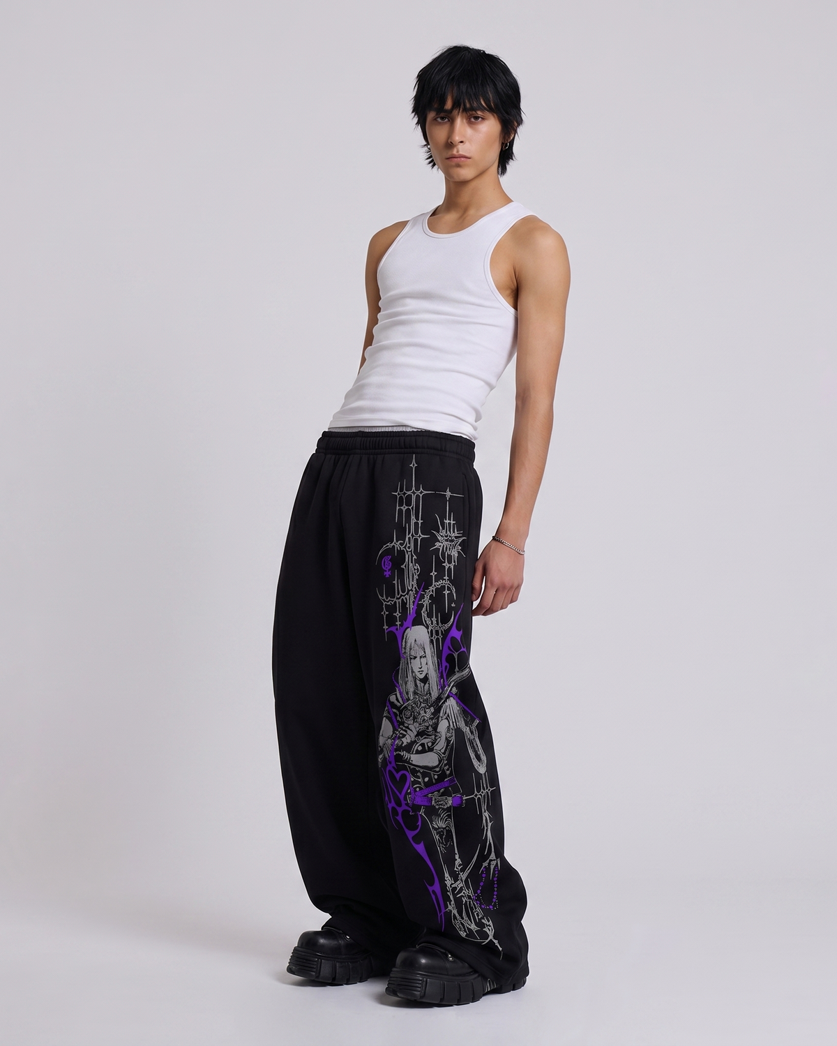 Bruise Unisex Straight Fit Baggy Pants