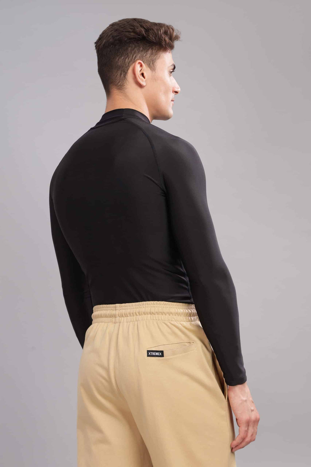 High Neck Compression Tshirt Full Sleeve