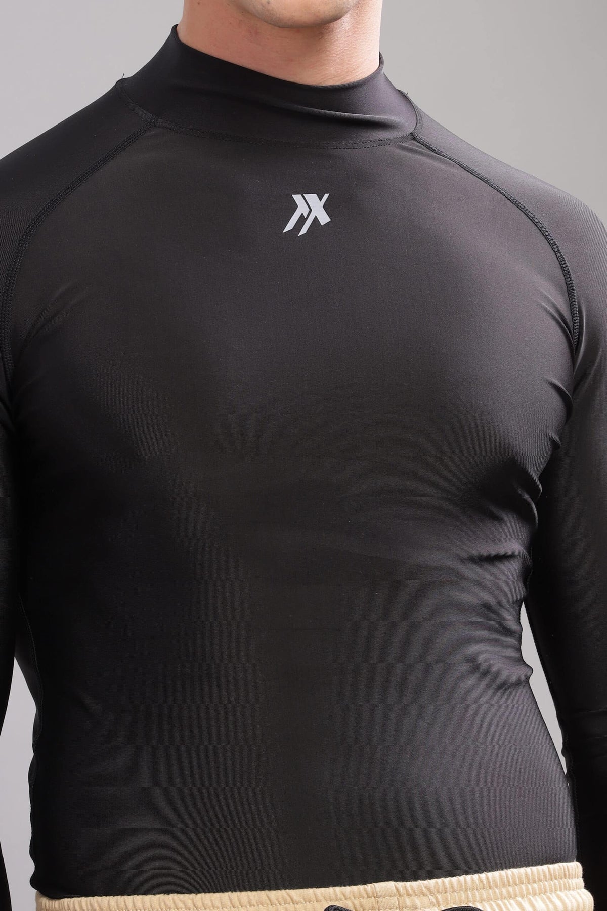 High Neck Compression Tshirt Full Sleeve