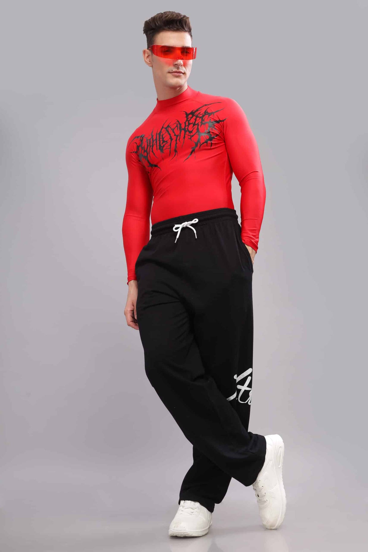 Venom High Neck Compression Tshirt Full Sleeve