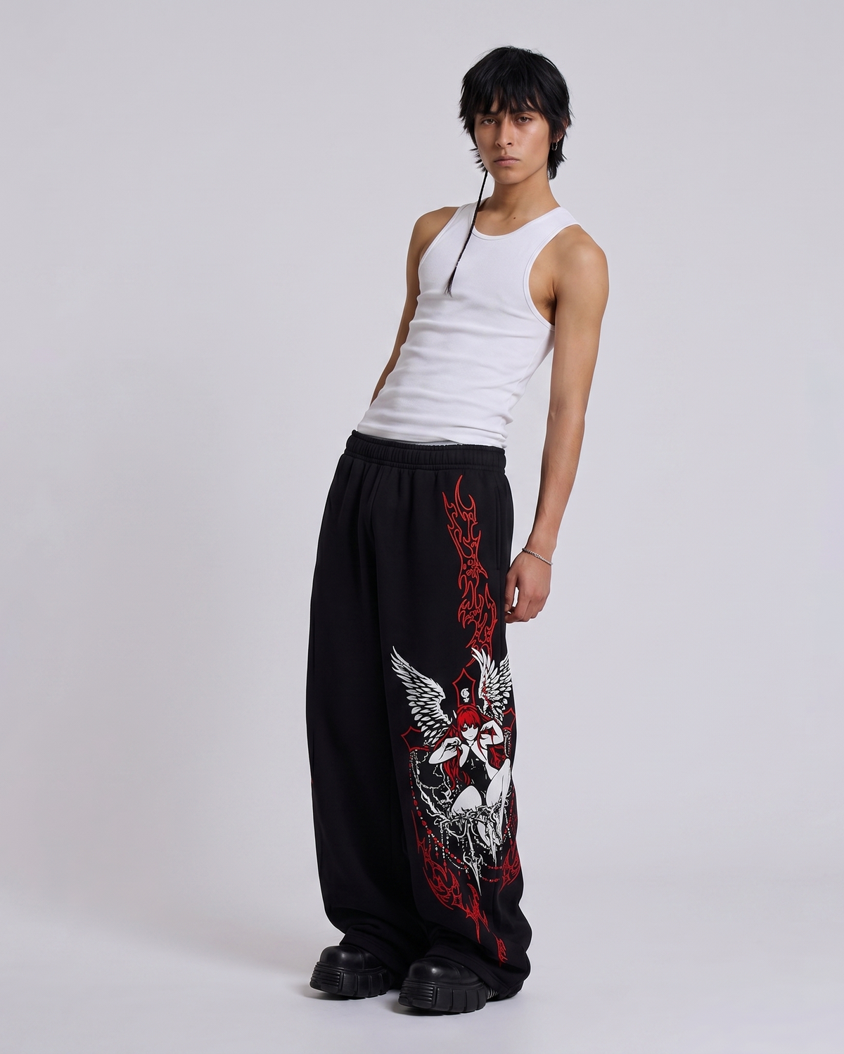 Scarlet Unisex Straight Fit Baggy Pants