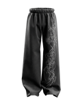 Arch Dark Grey Unisex Straight Fit Baggy Pants