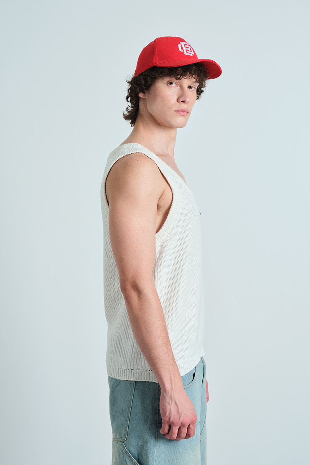 White Knit Tank