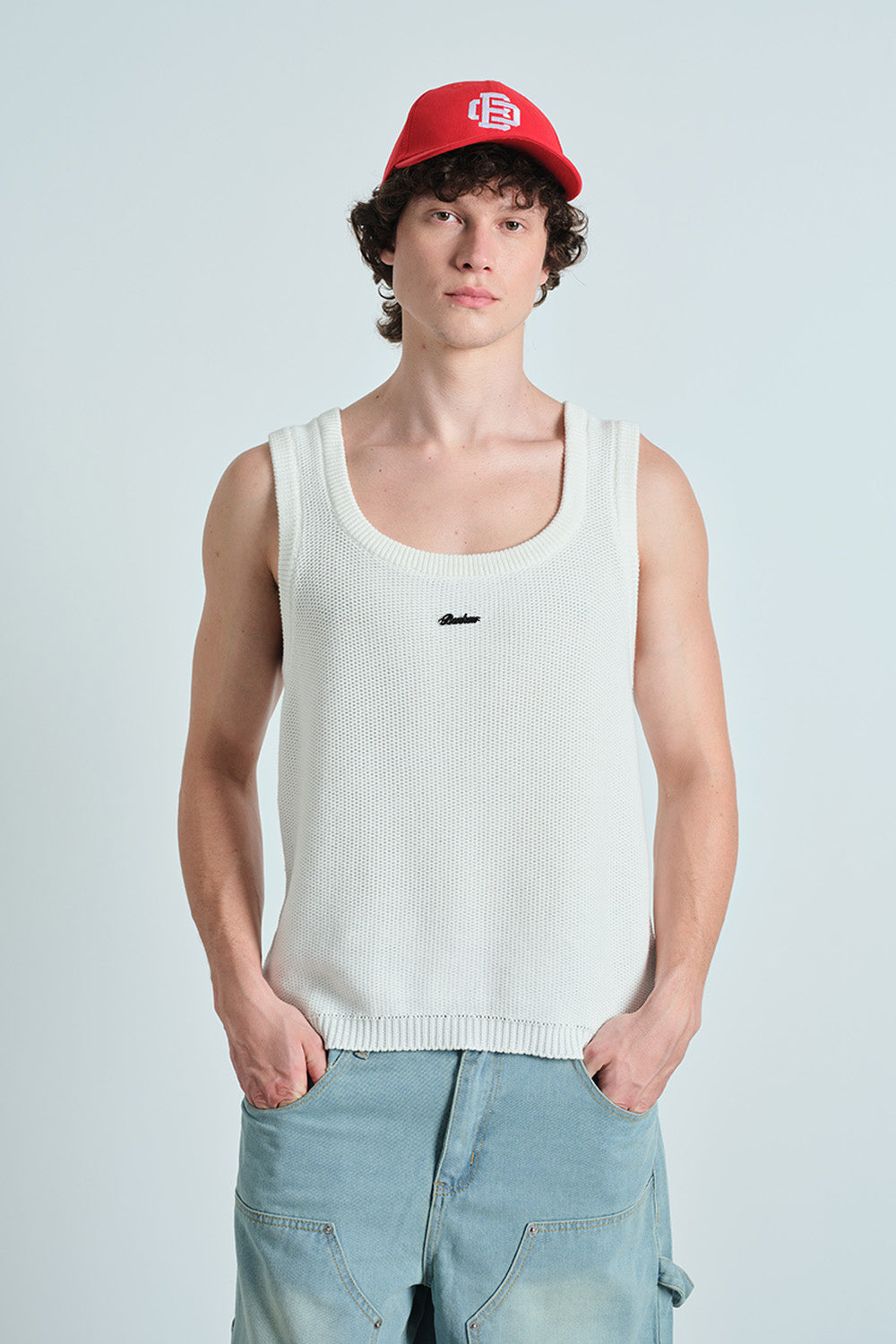 White Knit Tank
