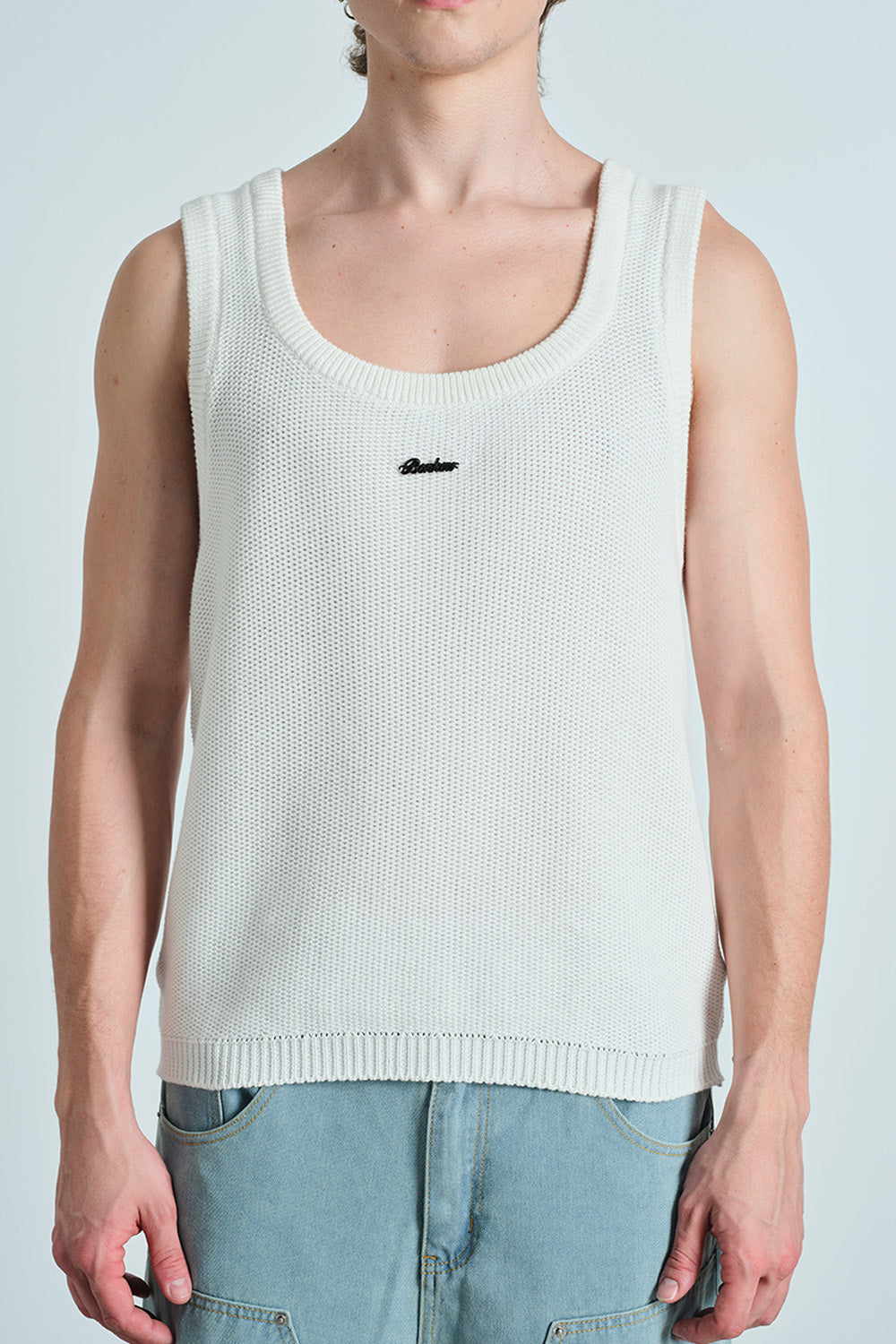 White Knit Tank